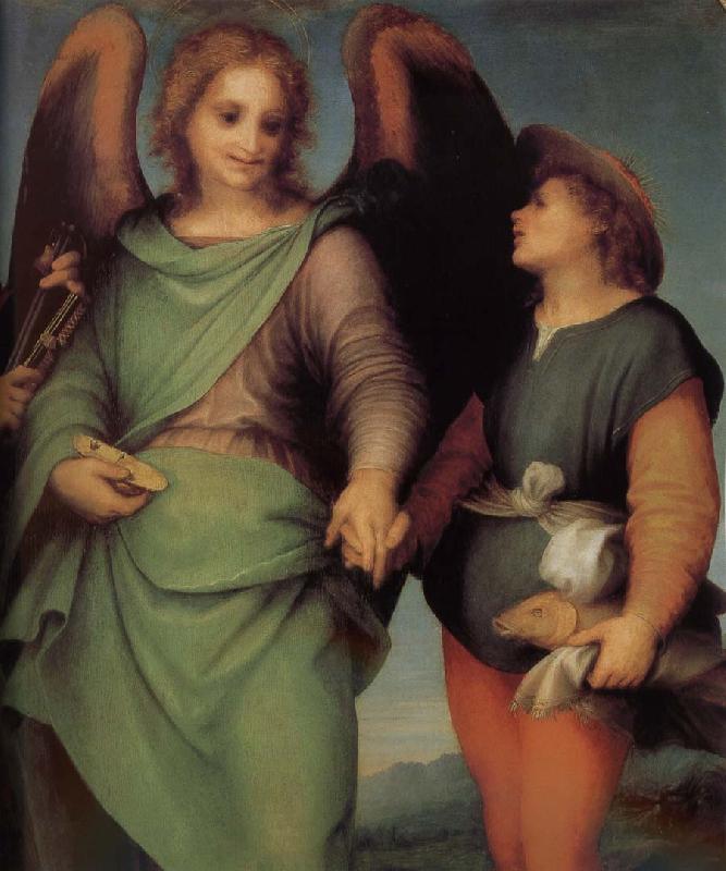 Andrea del Sarto Angel and christ in detail oil painting picture